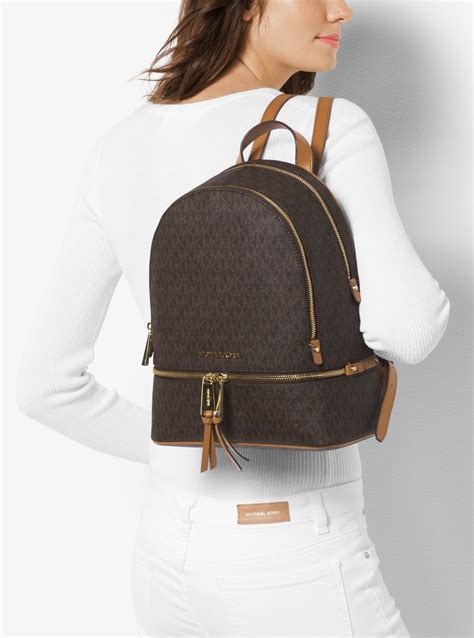 michael kors rhea medium backpack|Michael Kors rhea studded backpack.